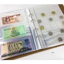 지폐 수집철 화폐 컬랙션북 그레이딩 수납 파켓 포켓