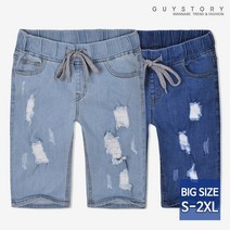 가이스토리 남성용 멘토 밴드 데님 반바지