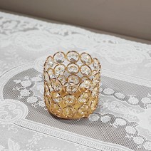 웨딩포 골드 크리스탈 캔들 홀더 87 Gold crystal candle holder