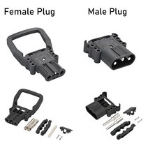 전동지게차 7톤지게차 5톤지게차 3톤지게차 대용량 커넥터 지게차 배터리 전원 퀵 플러그 80/160/320Amp D, 01 80A Female-Male