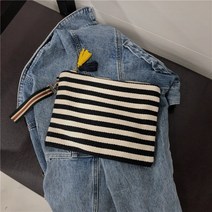 Coosilo 화장품 가방 여성 스트라이프 메이크업 케이스 주최자 한국어 술 파우치 Necesserie 여행 세면 용품 캔버스 뷰티
