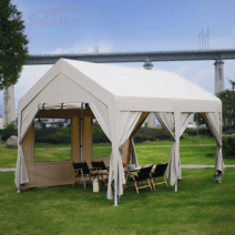 몽골텐트 야외 천막 글램핑 몽골 캐노피 캠핑, 3x3일 그레이 사면포