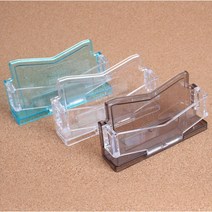 1단 디자인 명함꽂이 아크릴 투명 주차증 쿠폰 홀더 카드 케이스, 색상, 검정