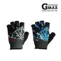 지맥스 컴퍼스 아웃도어 반장갑 GMS10036, 네이비