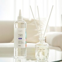 양재동꽃시장향 꽃집향 생화향을 담은 이슬꽃디퓨저와 대용량리필액 500ml, 화이트, 1세트