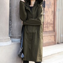 캐주얼 후드 여성 점퍼 아우터 루즈핏 야상 사파리