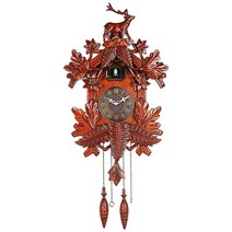 뻐꾸기시계 엔틱벽시계 클래식 뻐꾸기 벽시계 빈티지 독특한 나무 대형 장식 만화 거실 제가 시니용, [01] 82x37.3x19cm, [06] style 6