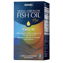 GNC 피쉬오일 오메가3 코큐텐 코엔자임 60캡슐 해외, 1, 1개