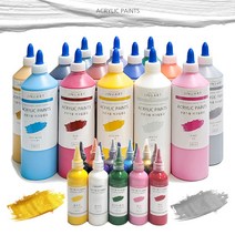아크릴물감 대용량 전문가용 발색좋은 취미 화방 아크릴물감세트, 100ml_블랙