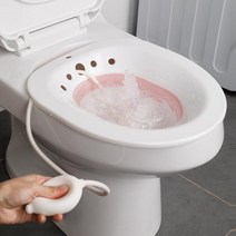 접이식 가정용 좌욕기 버블 좌욕대야 휴대용 폴딩 비데 치질 임산부 변기 산모, 핑크-펌프포함, 본상품선택