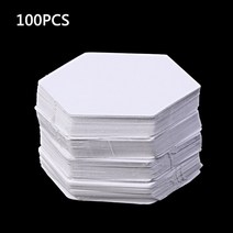 취미 퀼트 diy 도구 패치 워크 종이 바느질 공예에 대 한 100Pcs 육각 템플릿 DIY 6 크기, [01] 26mm