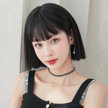 SPRING ABSINTHE 어깨 길이 직선 머리 전체 머리 가발, 콜드 브라운29CM