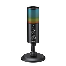 RGB LED 게이밍 USB C타입 콘덴서 마이크 PC 노트북 컴퓨터용 붐스탠드 연결 유튜브 유튜버 레코딩 녹음