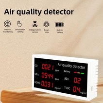 이산화탄소측정기 CO2측정기 가정용 일산화탄소 다기능 가스 오염 모니터 대기 질 검출기 테스터