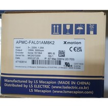 LS메카피온 서보모터 APMC-FAL01AM8K2 (100W / 브레이크타입), 1개