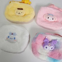 초등 여아 페이크퍼 산리오 시나모롤 쿠로미 크로스백 7세 8세 여자 초등학생 생일선물 크리스마스 선물 미니 핸드폰 가방