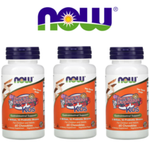 나우푸드 키즈유산균 10종 20억 60츄정 3팩 어린이유산균 초등학생유산균 유아유산균 유산균먹는시간, 1개, 기본