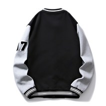 캐주얼 커플 재킷 스트리트 레트로 자수 야구 유니프 남성