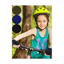 Boao 테니스장갑 3켤레 하프 핑거 장갑 스포츠 논슬립 젤 자전거 타기, Army Green/ Blue/ Black, 4-8 Years