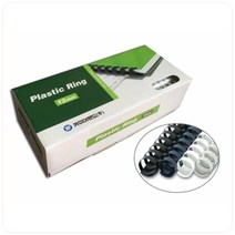 카피어랜드 플라스틱 제본링12mm 100입, 화이트