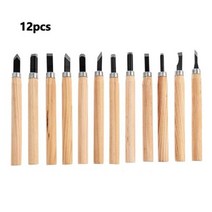 전문가용 나무 조각 치즐 칼 수공구 12 개기본 세부 목공 가우징 GYH, 01 12pcs, 01 12pcs