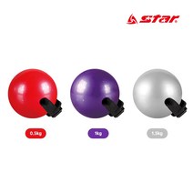 스타 소프트 핸드웨이트볼 0.5kg 1kg 1.5kg 한세트, 0.5kg 레드 한세트