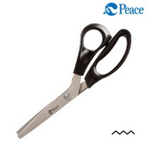 제이엠컴-평화 핑킹 가위 100 문구핑킹가위 핑킹모양가위 수예용핑킹가위 문구가위 수예용가위-JS, 본상품, 본상품