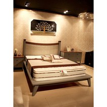 [희망일배송] 이태리 레너우드 친환경 원목 침대 킹 퀸 슈퍼싱글 K Q SS 평상형 프레임, SS(1200mm)