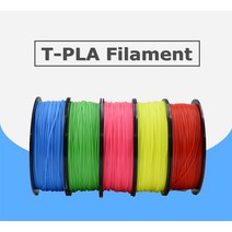 3D 프린터 필라멘트 고강도 PLA 플라스틱 프루사 I4 스풀 T-PLA 필라멘트 1.75mm 1kg, 1.1kg orange