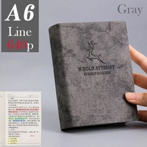 10년 다이어리 만년 빈티지 일기장 감사 클래식, N16 .A6 Gray Line