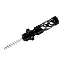 유면계 유량계 알루미늄 합금 엔진 오일 탱크 계량 봉 오토바이 엔진 오일 계량 봉 레벨 게이지 미터 135mm, 01 BLACK