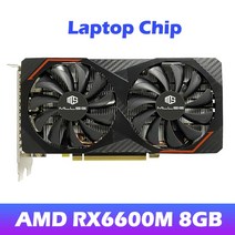 오리지널 MLLSE AMD Radeon RX6600 그래픽 카드 8GB GDDR6 128 비트 7nm 게임용 비디오 데스크탑, 01 AMD RX6600M 8G - 1