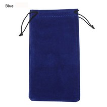 휴대용 안경 소프트 광학 케이스 드로스트링 파우치 가방 선글라스 천, [02] blue, 02 blue
