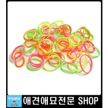 튀는 색감 눈에띄는 애완동물 고무줄 반려동물용품점 애완견샵 애완견미용 애견도매 강아지용품점 애견패션