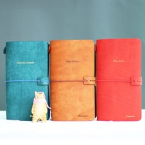레오 트래블러스 스트링 가죽다이어리 라지 L 이니셜 각인 2023, 노트2권(+5000), 레드