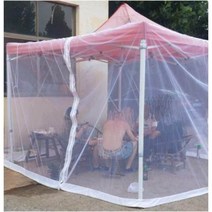 캐노피천막 옥상그늘막 야외 행사 카페 농업용 썬쉐이드 천막 모기장 메쉬 커버 정원 우산, 베이지 메쉬 300x300x230