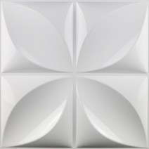세라믹사이딩 메탈사이닝 아트월 3D 입체 벽 스티커 장식 거실 벽지 벽화 방수 패널 금형 욕실 주방 30x3, 20 Y_01 1 Piece-Bright white