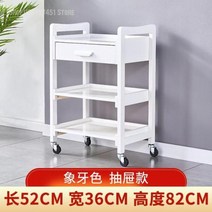 미용 서빙 사무 카트 단단한 나무 뷰티 카트 다기능 살롱 3 층 선반 도구 미용 네일 스토리지 포함, 한개옵션1, 06 52x36x82cm   6