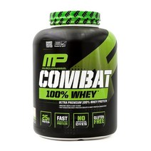 컴뱃 100% 웨이 프로틴 파우더 바닐라 73 서빙 단백질 보충제 5 lb 2269 g Combat, 단일옵션
