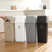 모노블 더길어진 재활용 분리수거함 60L, 블랙, 1개