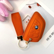 쥬롬 BMW 가죽 키 케이스 키 홀더, 오렌지