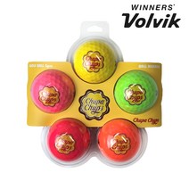 볼빅 츄파춥스 5구 골프공 세트, 포장, 포장