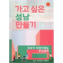 가고 싶은 성남 만들기: 우리가 이야기하는 주민센터:, ESA, 가천대학교 건축학과 저