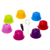 커피 캡슐 머신 가정용 미니 재사용 가능한 커피 캡슐 필터 pvc 플라스틱 리필 가능 dolce gusto nescafe 커피 기계 필터 카페 도구와 호환 가능, 없음