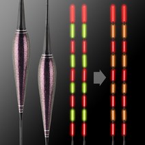 진물류 스마트 민물 나노 전자찌 입질감지 장찌 배터리 올림 저부력 색상변화 1~9호 시인성 낚시찌 고부력, 1개, 전자찌 4호