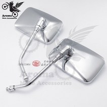 오토바이 사이드 미러 크롬 실버 범용 부품 ATV 직사각형 야마하 스즈키 베넬리 혼다 섀도우 vt750 섀도우 600 vtx 1300 백업 미러 백미러 10mm 8mm