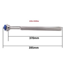 돼지꼬리히터 대체 심야 전기온수기 상향식 Dernord sus304 침수 저항 240v 2.5kw3.5kw4.5kw5.5kw6.5kw 탱크 용 가정용전기보일러 전기 순간온수기, 240v 6.5kw