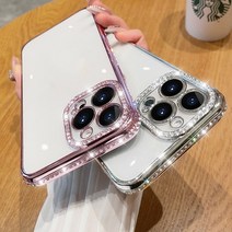 아이폰 14 케이스 호환 출시 럭셔리 다이아몬드 반짝이 투명 소프트 실리콘 전화 iphone 13 12 11 pro max quality flash clear cover
