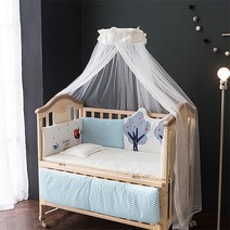 [쁘띠라뺑] 도모 아기침대 M+침구세트, 침구세트:바우스타