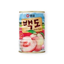 샘표 백도 통조림, 400g, 24개입